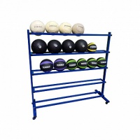 стойка для медболов и набивных мячей 5 полок, на колесиках м566ф