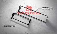 перекладина треугольная yousteel длина 1100мм, d32/32мм