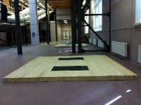 помост тяжелоатлетический тренировочный 4х4х0.1м sportiko