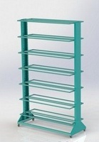 стеллаж для хранения мячей змк премиум на 112 шт., двухсторонний, мобильный