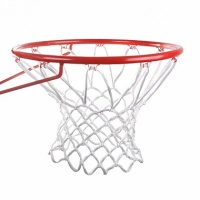 кольцо баскетбольное joerex с сеткой e02, красный