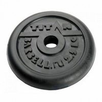 диск обрезиненный d31мм mb barbell titan 2,5 кг черный