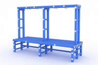 скамья-вешалка детская 2000х734х1400мм