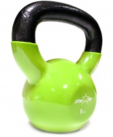 гиря виниловая db-401, зеленая, 8 кг