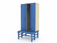 шкаф птк спорт ст 3-1 на скамье-подставке (3 ячейки)