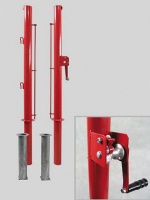 стойки для большого тениса polsport стальные со стаканами крышками и механизмом натяжения 2шт.