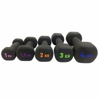 гантель неопреновая 1,5 кг larsen черный 1 шт