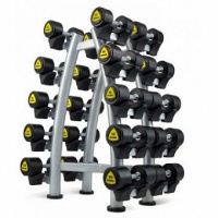 стойка для гантелей двусторонняя на 10 пар, серия st perfomance ziva zst-vx10-5107