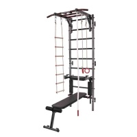 шведская стенка "гладиатор" с турником рукоход и брусья пресс упор под штангу шс-012 apolonsport