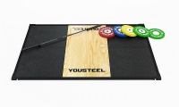 помост тяжелоатлетический тренировочный yousteel 200х300х4 см, щит береза 30мм
